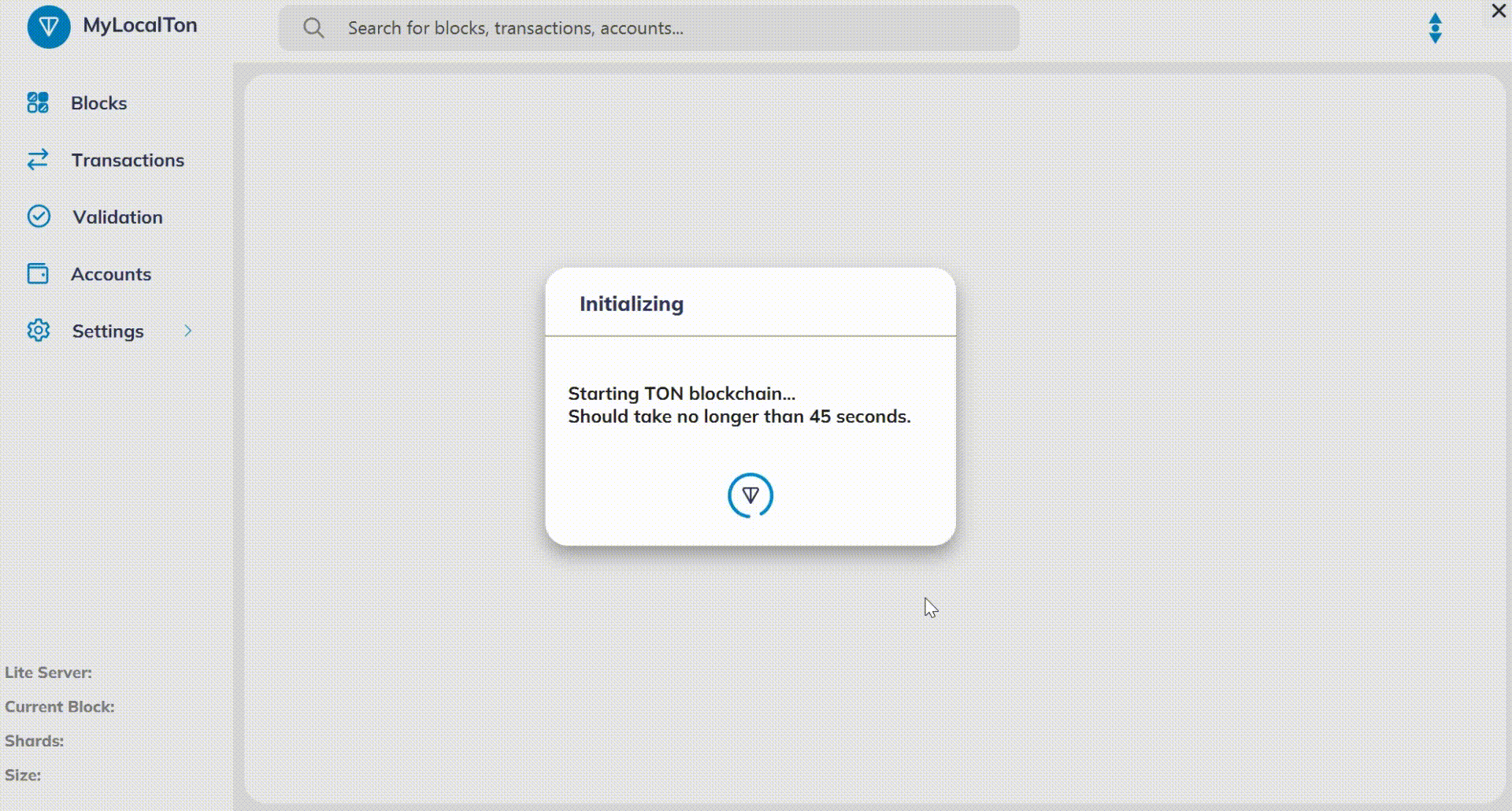 MyLocalTon demo animation