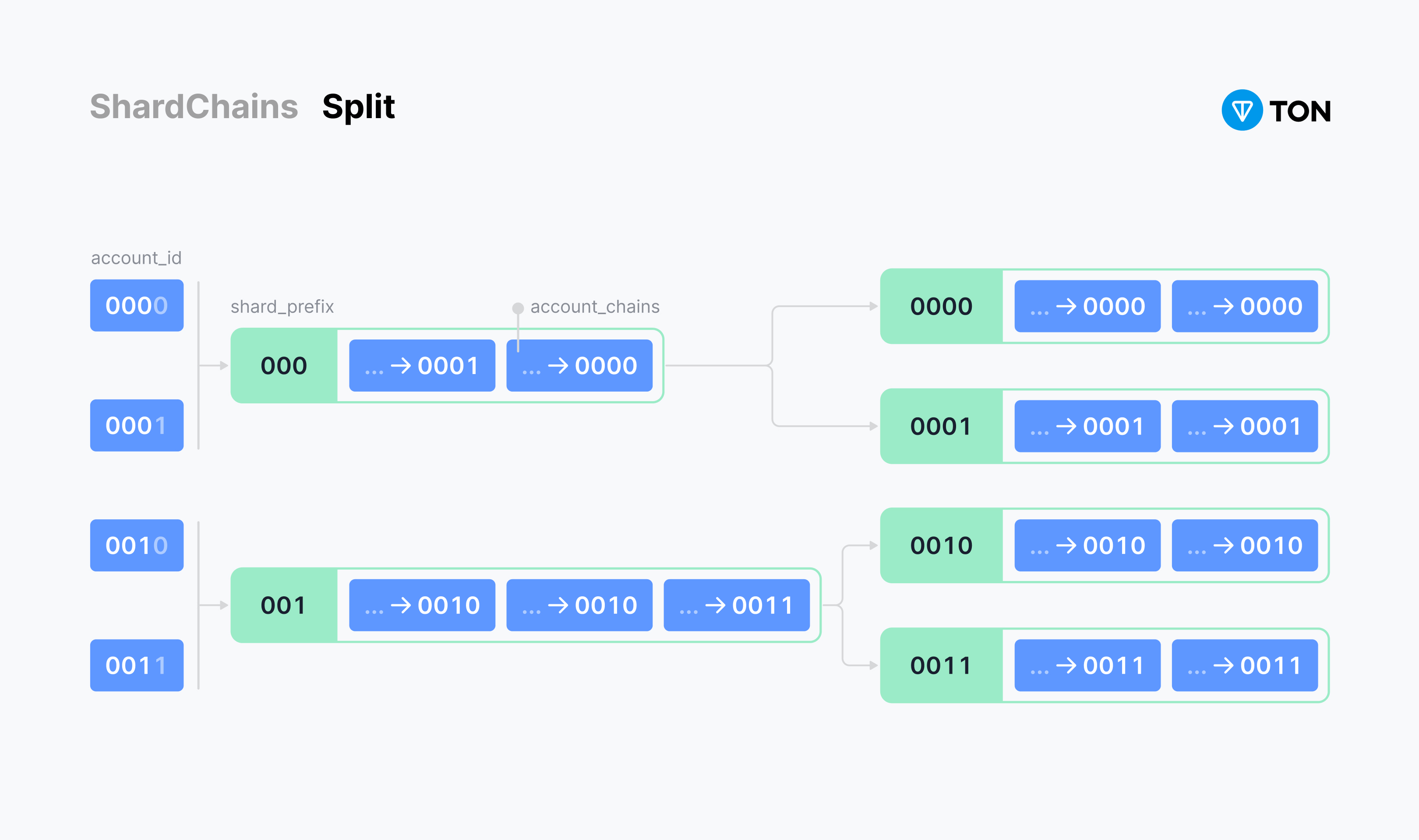 ShardChains split diagram