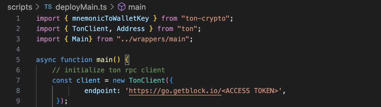 Deploying via TON Blueprint IDE
