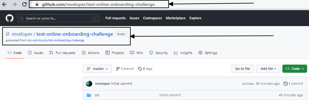 Repository page — GitHub UI